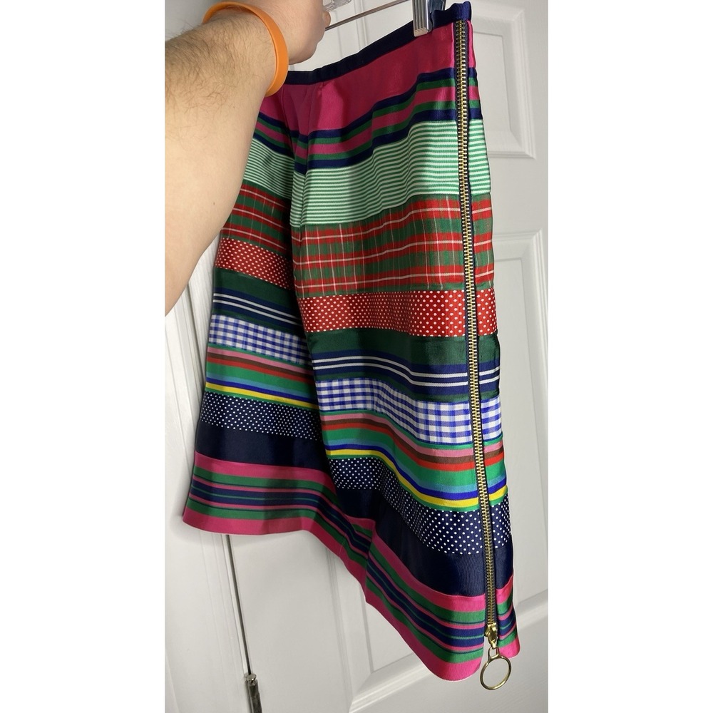 J. McLaughlin Women's Grosgrain Ribbon Striped Pencil Skirt Multicolor Size 6 - Picture 4 of 10